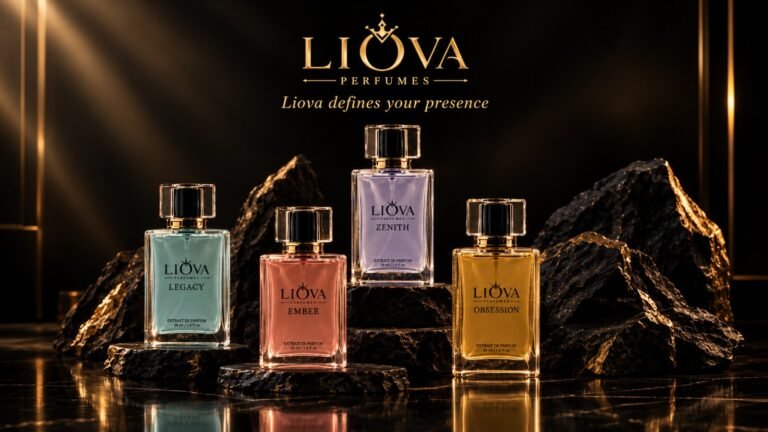 LIOVA Perfumes collection — Legacy, Ember, Zenith and Obsession Extrait de Parfum